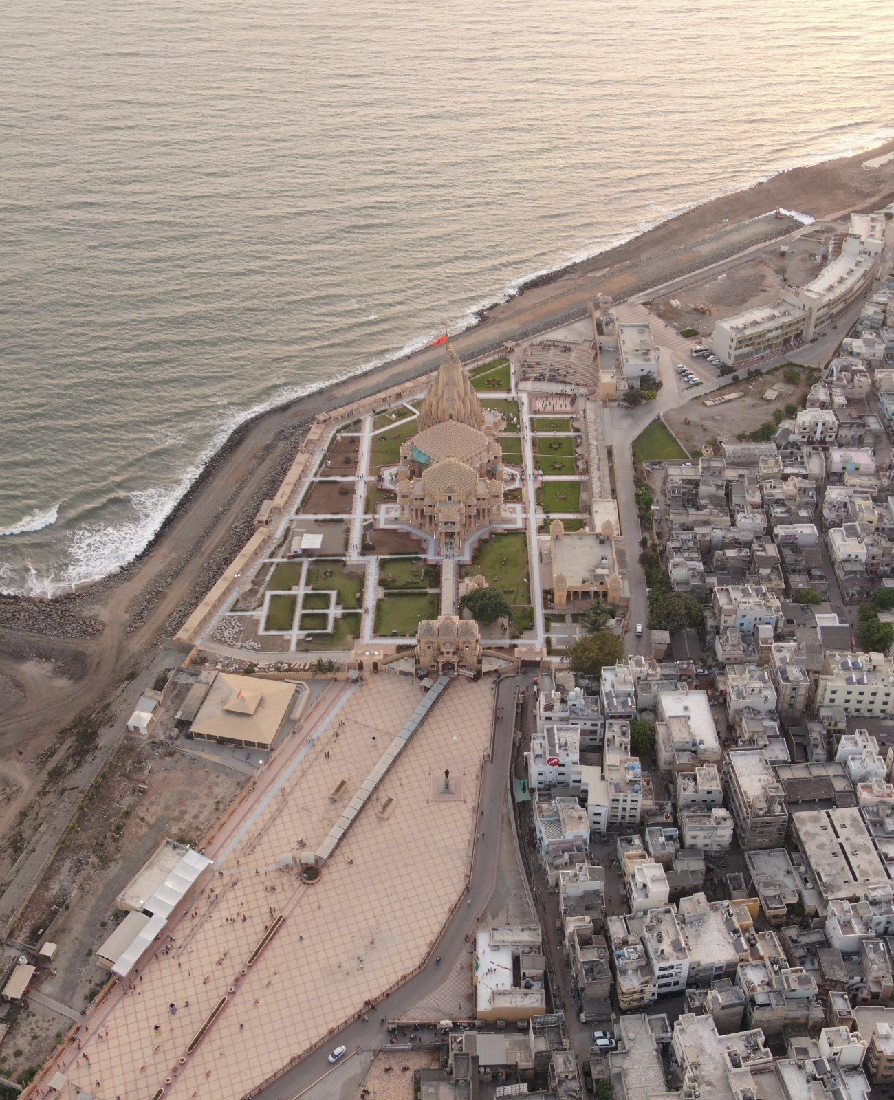 somnath temple ariel view